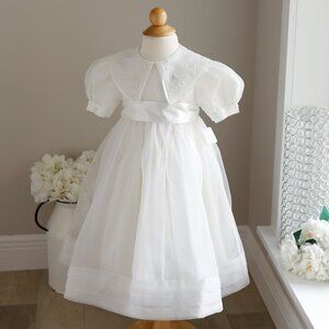 Strasburg Heirloom Dress Size 3/4 Off-White Organza Special Occasion Flower